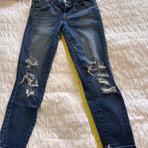 J Brand Blue Skinny Distressed Jeans - Picture 6 of 8